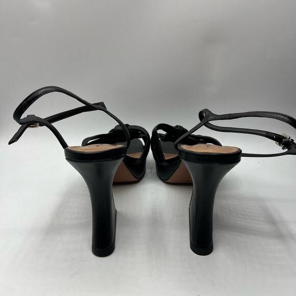 Anthropologie Vicenza Black Knotted Platform Heels EU 39 US 9 - Picture 8 of 11